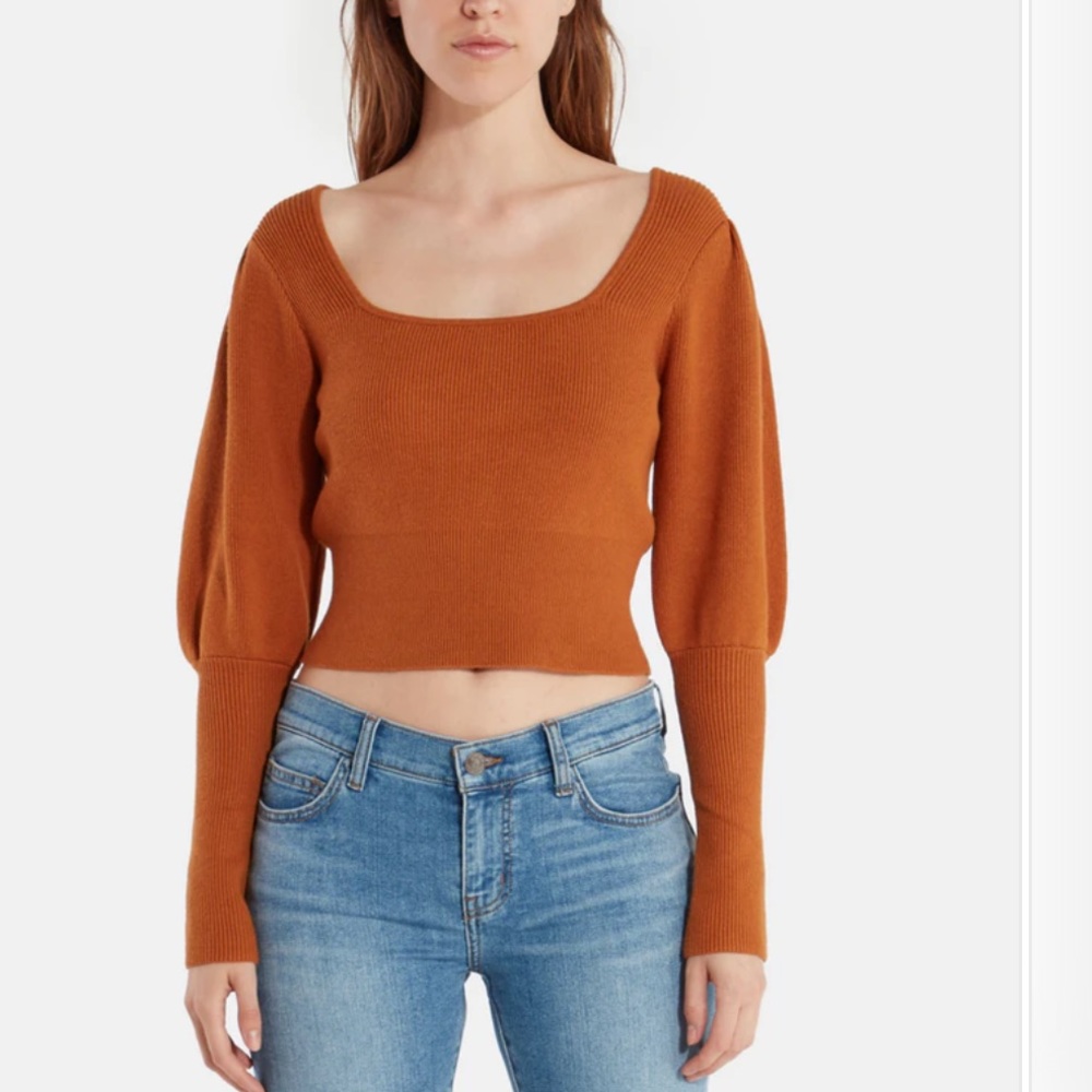 Square Neckline Sweater - ASTR